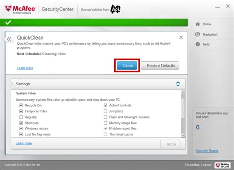 mcafee clean boot download.